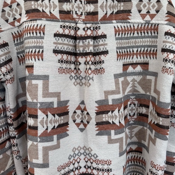 Blue B Aztec Western Shacket - Size L - Picture 6 of 10